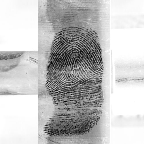 Fingermark on bullet "unwrapped" and captured using the Foster+Freeman CSU.