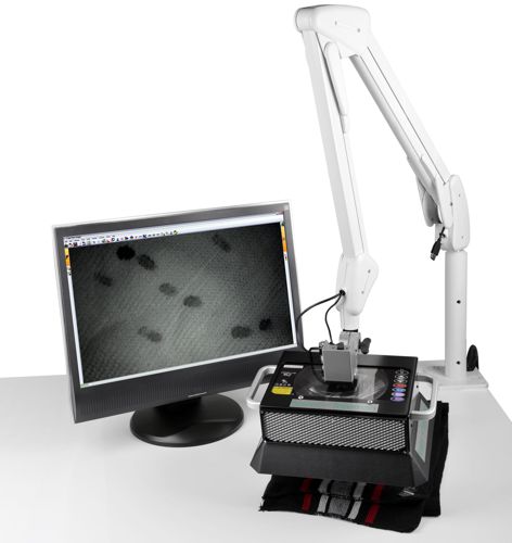 The Crime-lite ML2 forensic light source combines the versatility of multi-wavelength, high intensity LED illumination with wide area bi-ocular magnification. An ideal system for the examination and 'marking up' of large items of evidence in the laboratory.