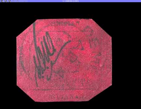 One Cent Magenta under Visible Light