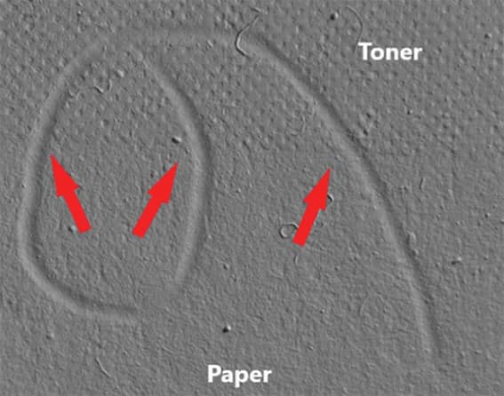 Advanced questioned document imaging technique can reveal the order in which ink layers are added to handwritten and printed documents