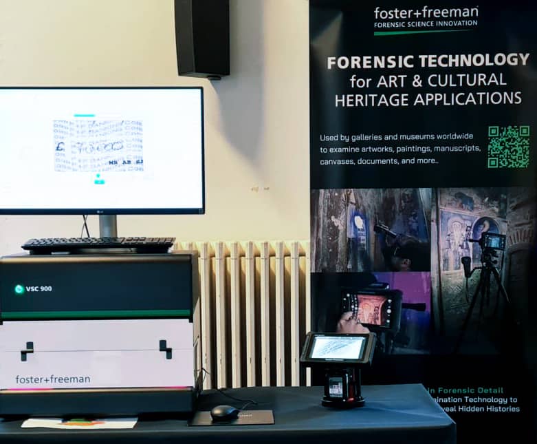 foster+freeman VSC 900 and Crime-lite AUTO during a product demonstration at the 22nd Symposium for the Study of Underdrawing and Technology in Painting